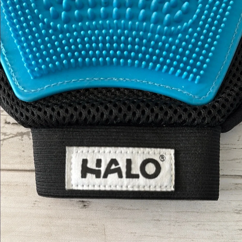 Halo Blue Pet Grooming Glove